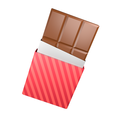 Barra de chocolate  3D Icon