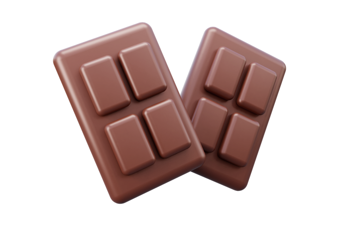 Barra de chocolate  3D Icon