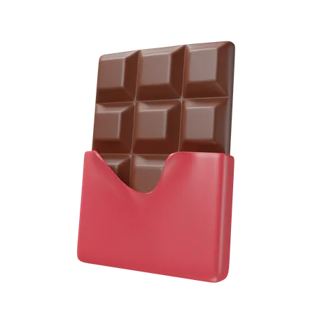 Barra de chocolate  3D Icon