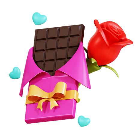 Barra de chocolate  3D Icon