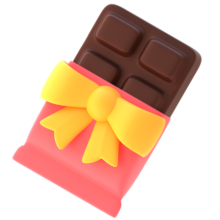 Barra de chocolate  3D Icon