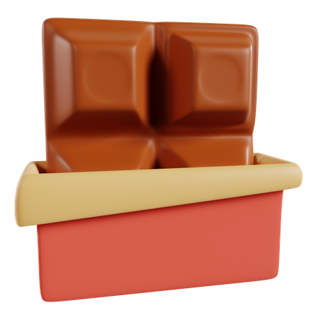 Barra de chocolate  3D Icon