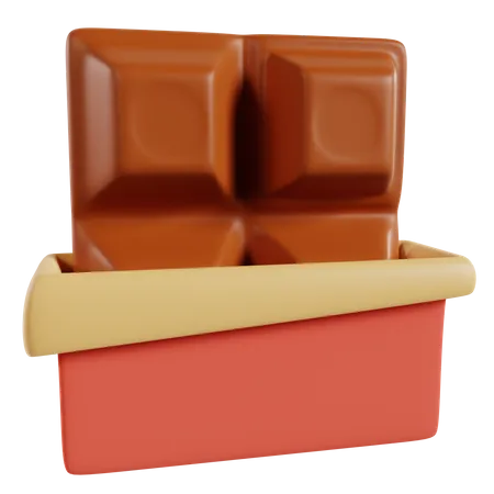 Barra de chocolate  3D Icon