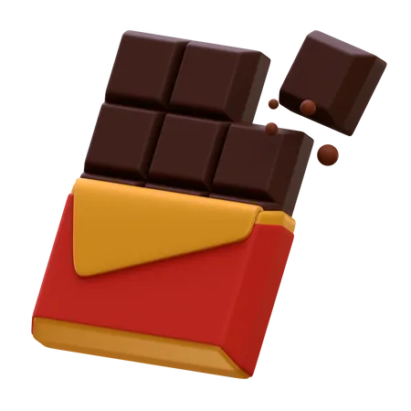 Barra de chocolate  3D Icon