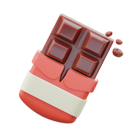 Barra de chocolate  3D Icon