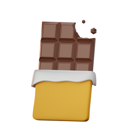 Barra de chocolate  3D Icon