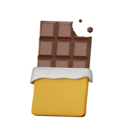 Barra de chocolate  3D Icon