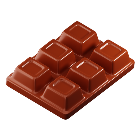 Barra de chocolate  3D Icon