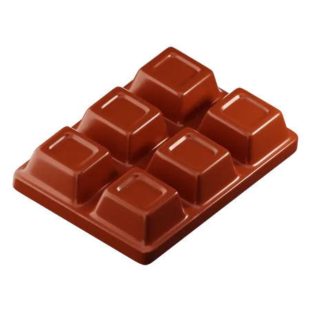 Barra de chocolate  3D Icon