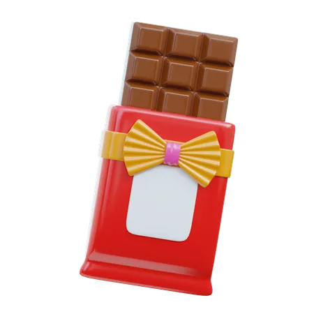 Presente de barra de chocolate  3D Icon