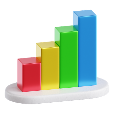 Barra de gráfico  3D Icon