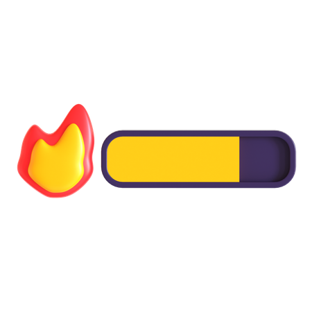 Barra de hechizos de fuego  3D Icon
