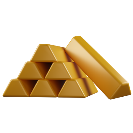 Barra de oro  3D Icon