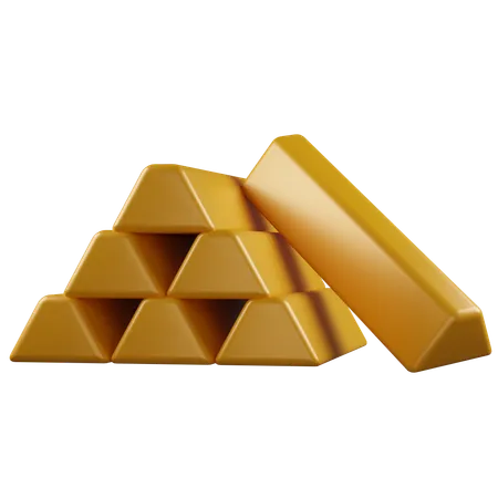 Barra de oro  3D Icon