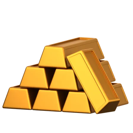 Barra de oro  3D Icon