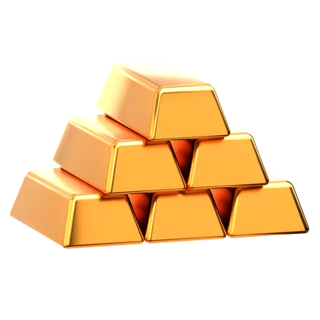 Barra de oro  3D Icon