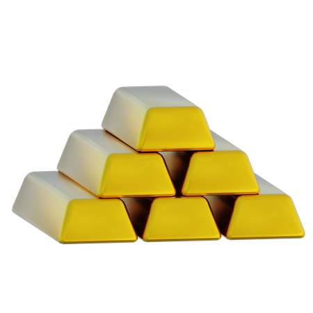 Barra de oro  3D Icon