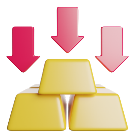 Barra de oro  3D Icon