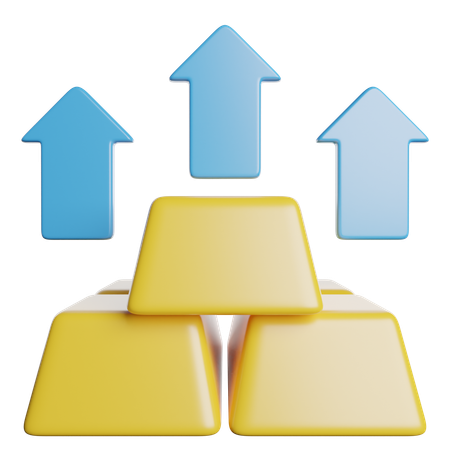 Barra de oro  3D Icon
