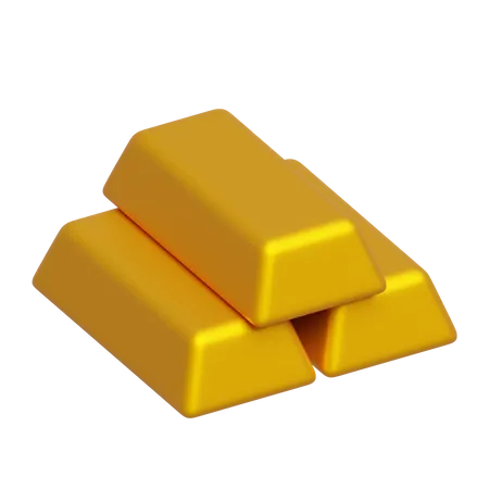 Barra de oro  3D Icon