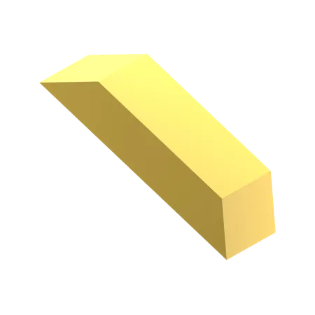 Barra de ouro  3D Icon