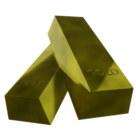 Barra de ouro  3D Icon