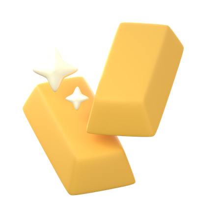 Barra de ouro  3D Icon