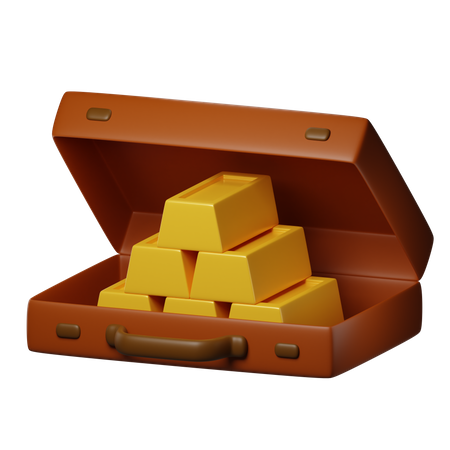 Barra de ouro  3D Icon