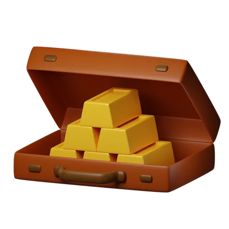 Barra de ouro  3D Icon