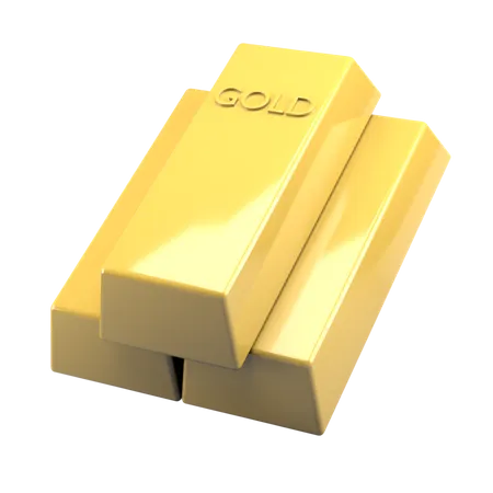 Barra de ouro  3D Icon