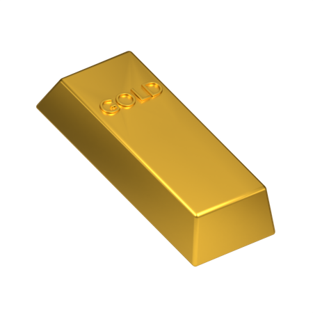 Barra de ouro  3D Icon