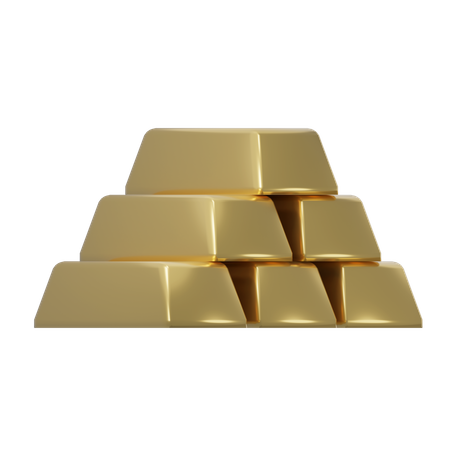 Barra de ouro  3D Icon