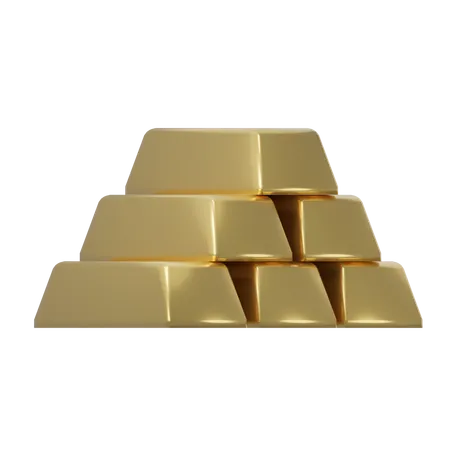 Barra de ouro  3D Icon