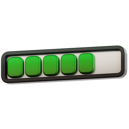 Barra de progresso  3D Icon