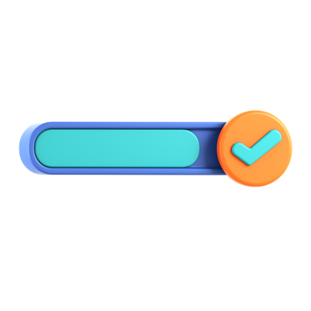 Barra de progresso  3D Icon