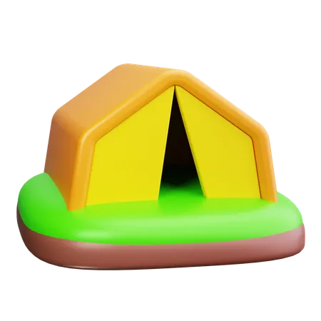 Barraca de acampamento  3D Icon