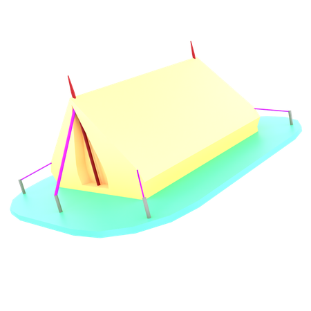 Barraca de acampamento  3D Icon