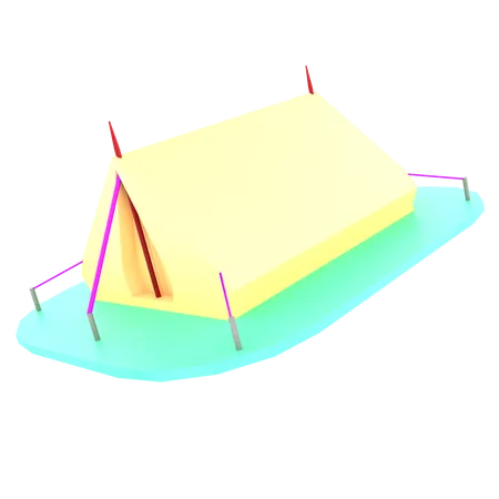 Barraca de acampamento  3D Icon