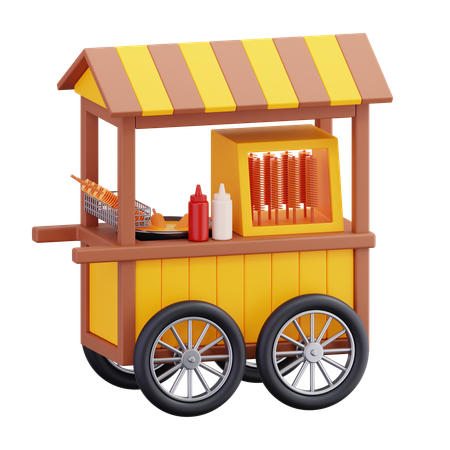 Barraca de batata tornado  3D Icon