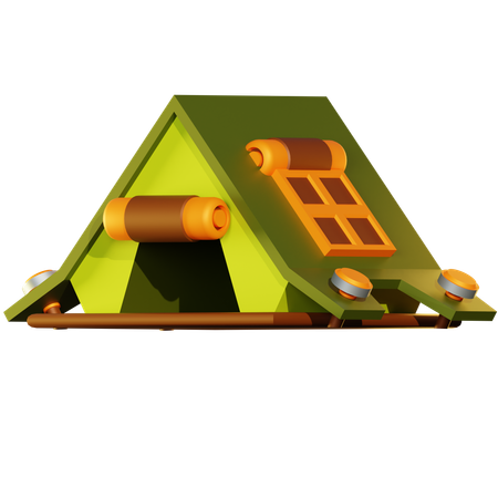 Barraca de acampamento  3D Icon