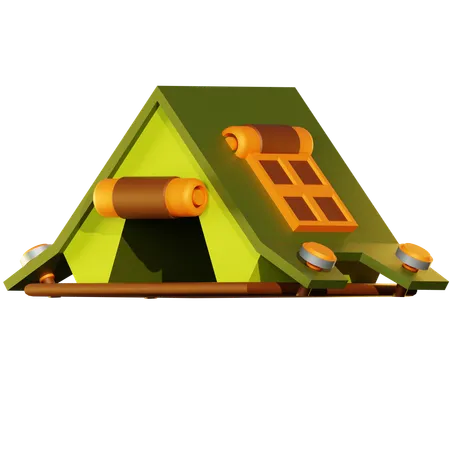 Barraca de acampamento  3D Icon