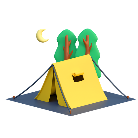 Barraca de acampamento  3D Icon