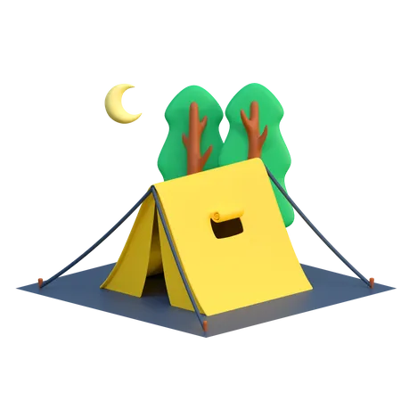 Barraca de acampamento  3D Icon