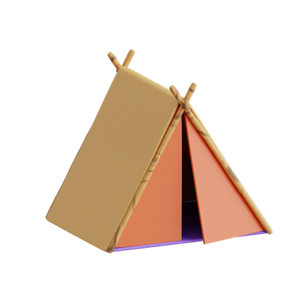 Barraca de acampamento  3D Icon