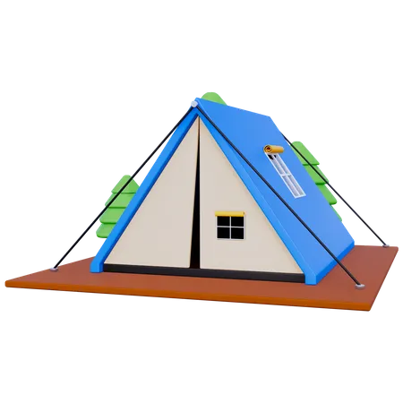 Barraca de acampamento  3D Icon