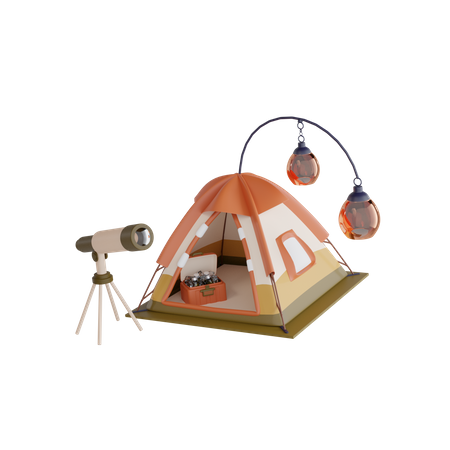 Barraca de acampamento  3D Icon