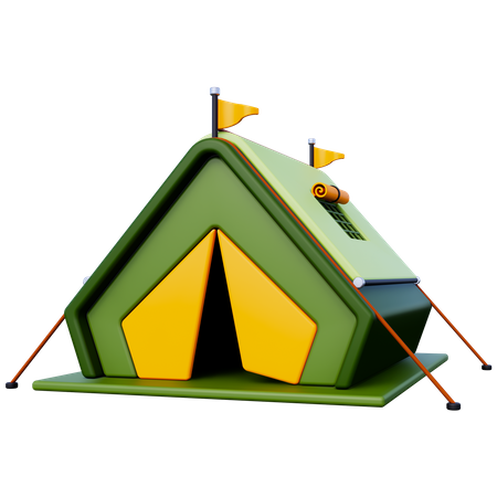 Barraca de acampamento  3D Icon