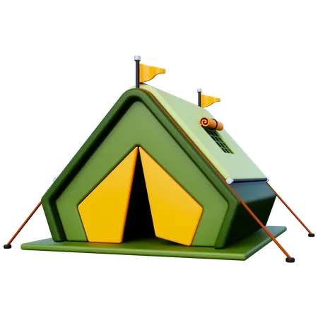 Barraca de acampamento  3D Icon