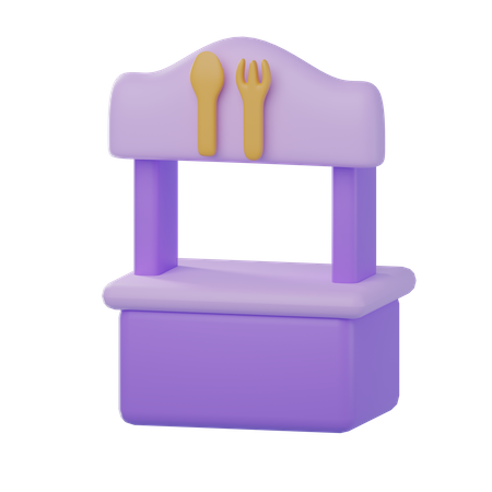 Barraca de comida  3D Icon