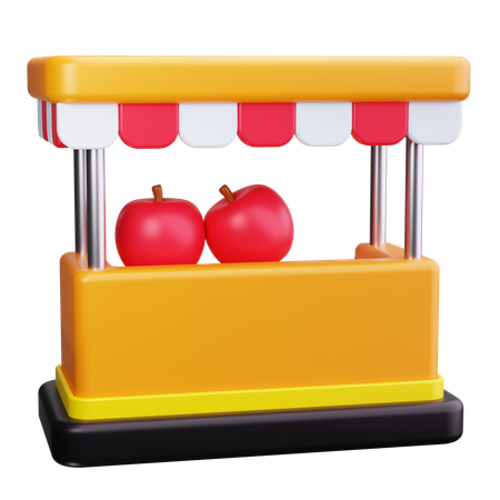 Barraca de frutas  3D Icon